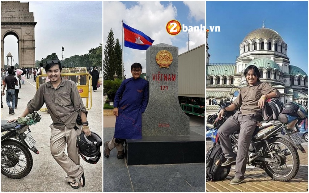 Chàng trai Việt & chuyến đi vòng quanh thế giới bằng Wave ' chiến ' đã được 3/4 chặn đường
