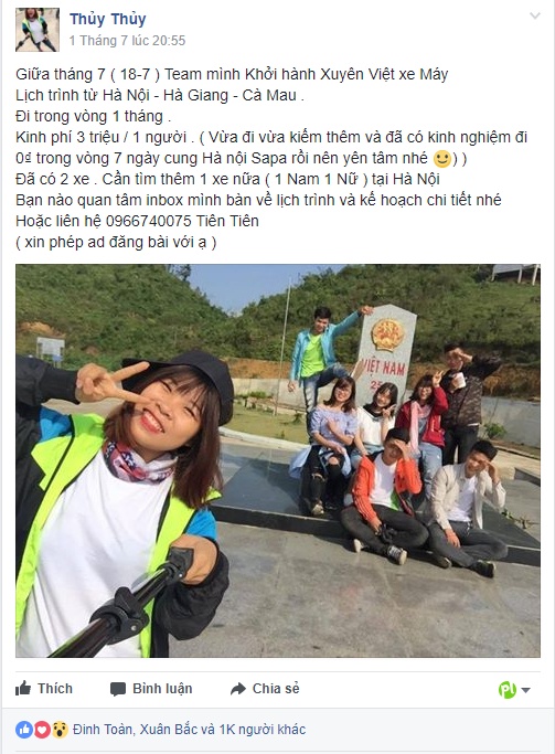 Nữ phượt thủ 19 tuổi đi xuyên Việt chỉ với 3 triệu đồng