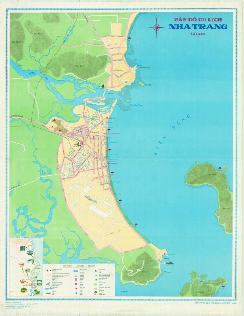 Bản đồ du lịch Nha Trang chi tiết từng địa điểm MỚI NHẤT
