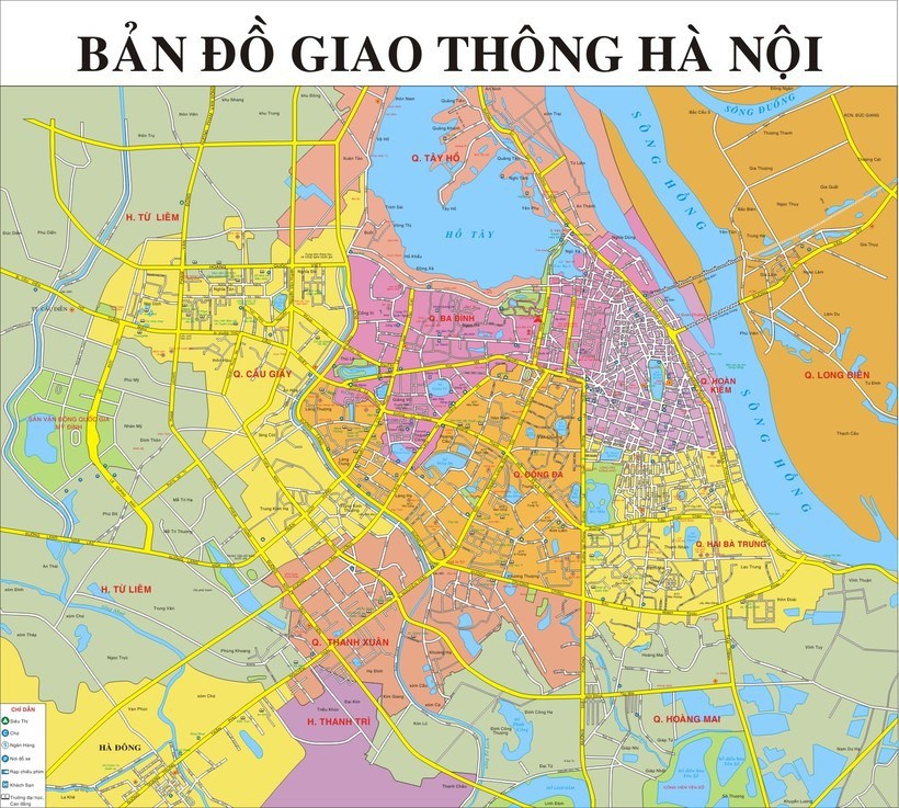 Bản đồ Hà Nội: Bản đồ các quận huyện ở Hà Nội mới nhất – Update 2019