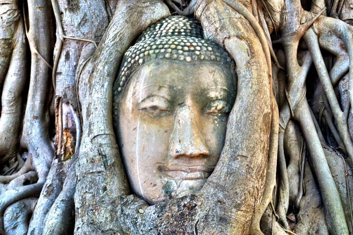 tượng mặt phật, du lịch Thái Lan, tượng mặt phật