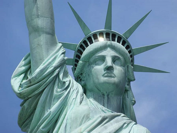 du lịch Mỹ, sự thật thú vị về tượng Nữ Thần Tự Do, Tượng Nữ thần Tự do