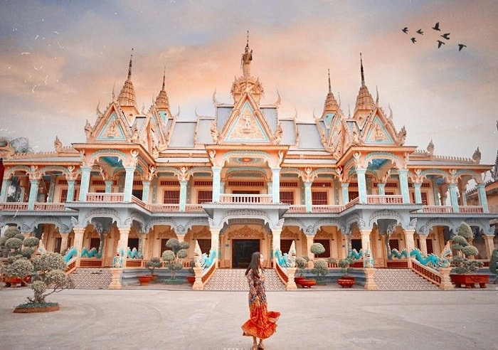 chùa Som Rong, du lịch Sóc Trăng, điểm đến ở Sóc Trăng, chùa Khmer, chùa Som Rong