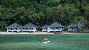 The resort in Palawan island