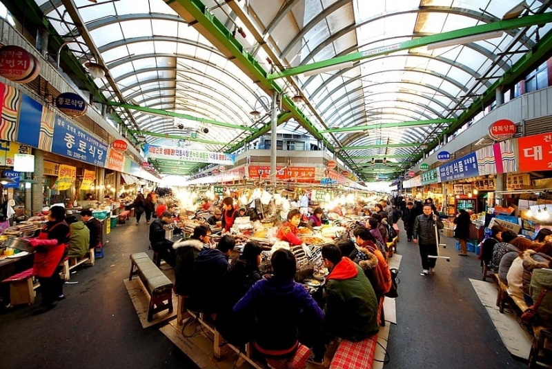 Chợ Gwang jang – Con phố ẩm thực đêm đông đúc nhất ở Seoul, Hàn Quốc