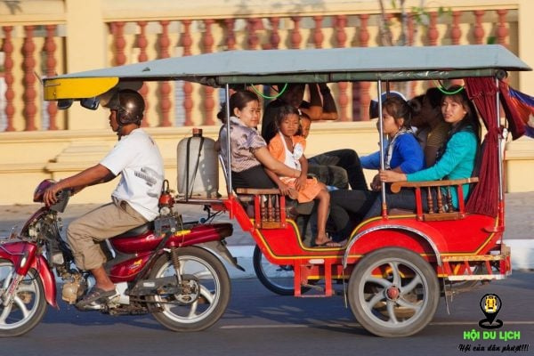 Kinh nghiệm đi xe Tuk Tuk và Grap Tuktuk ở Campuchia