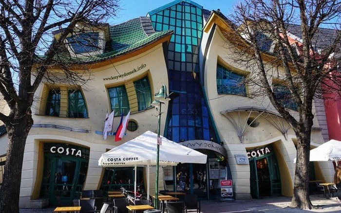 Du lịch Ba Lan, Krzywy Domek, Sopot, toà nhà có kiến trúc xiêu vẹo, du lịch Ba lan