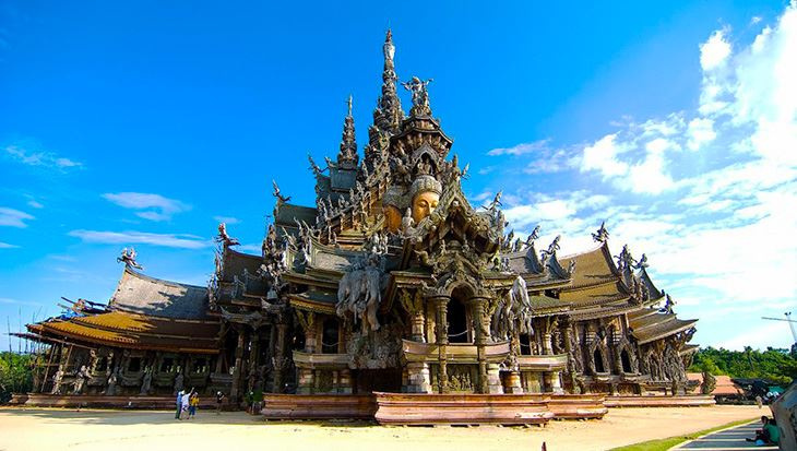 Du lịch nước ngoài, đền Chân Lý, Pattaya, Thái Lan