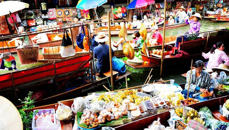 Khám phá chợ nổi Damnoen Saduak – nét văn hóa độc đáo ở Thái Lan