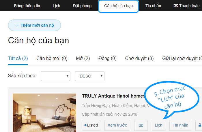 airbnb, booking.com, dong bo lich len thehappystay, homeaway, kenh ota, kinh doanh homestay