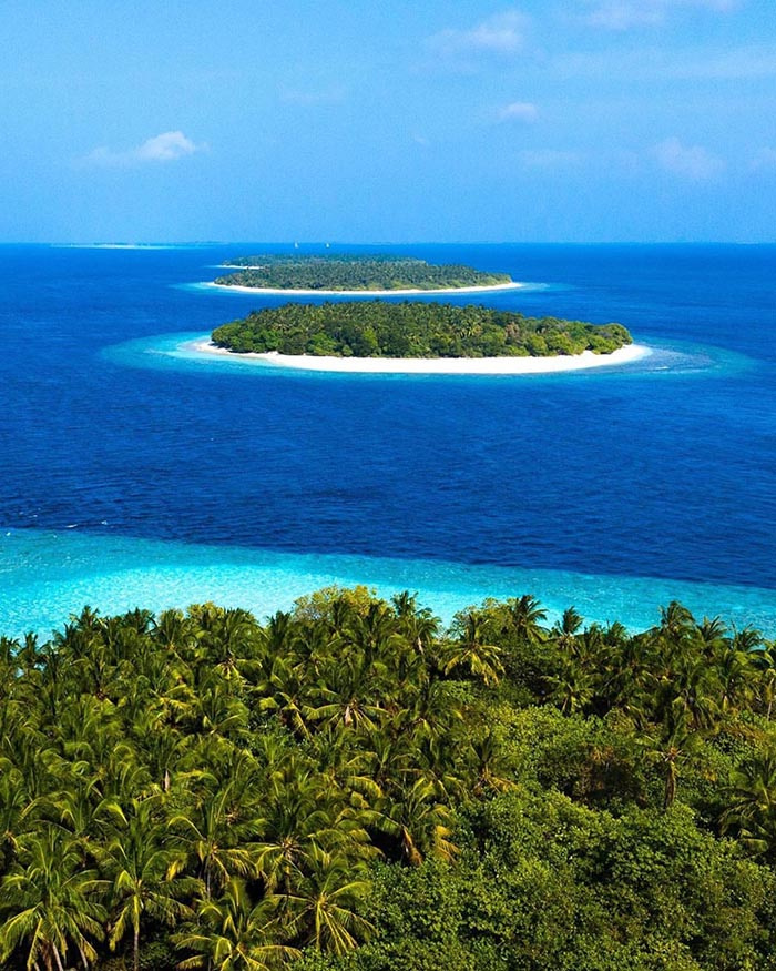 cẩm nang du lịch Maldives tự túc, Du lịch Maldives, 5 ốc đảo xếp thẳng hàng