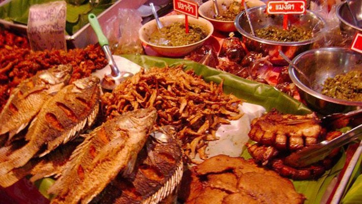 ẩm thực thái lan, chợ đêm Chiang Rai, Du lịch Thái Lan, Thái Lan