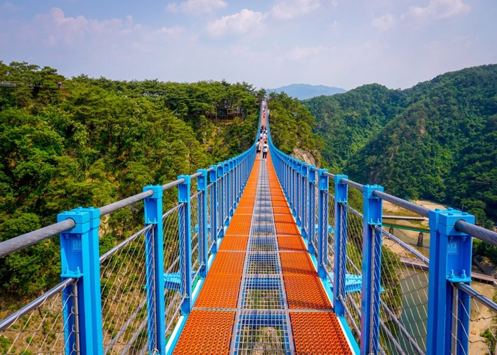 du lịch Hàn Quốc, cầu treo Wonju Sogeumsan, cầu treo, Điên thì có sao, cầu treo, cầu treo Wonju Sogeumsan, điên thì có sao, du lịch Hàn Quốc