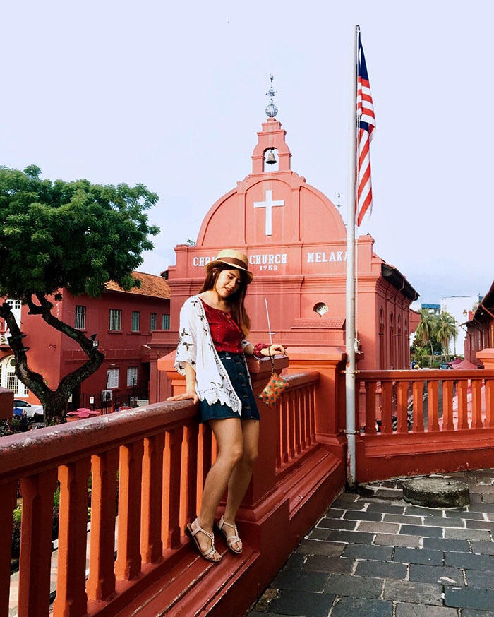 du lịch malaysia, phố cổ Malacca, quảng trường đỏ, Venice của Châu Á, phố cổ Malacca