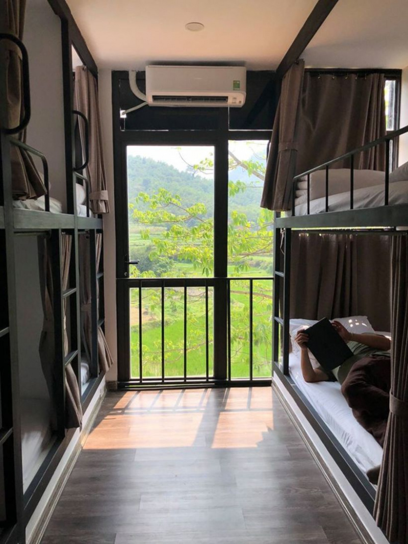 Pù Luông Hostel: Ngủ phòng dorm trong thùng container view ngắm cảnh đẹp