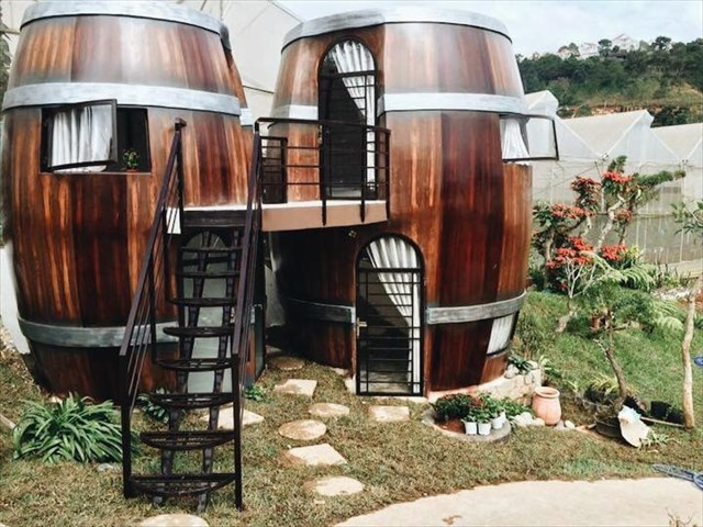 Wine Valley homestay thùng rượu vang đẹp rụng tim“chất lừ” ở Đà Lạt