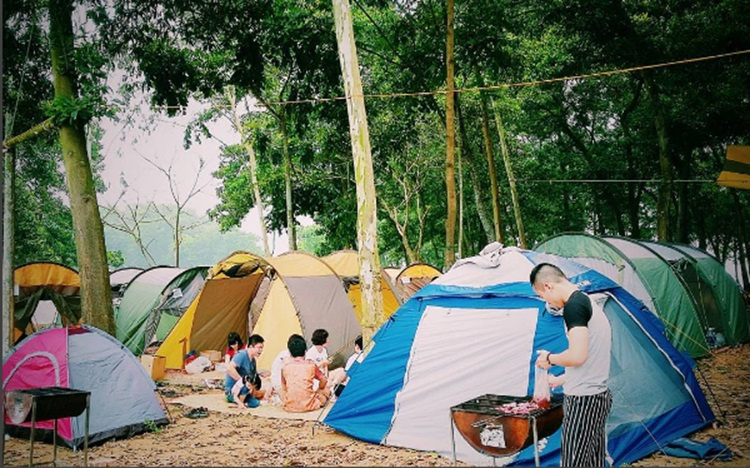 cắm trại, hà nội, picnic, địa điểm cắm trại