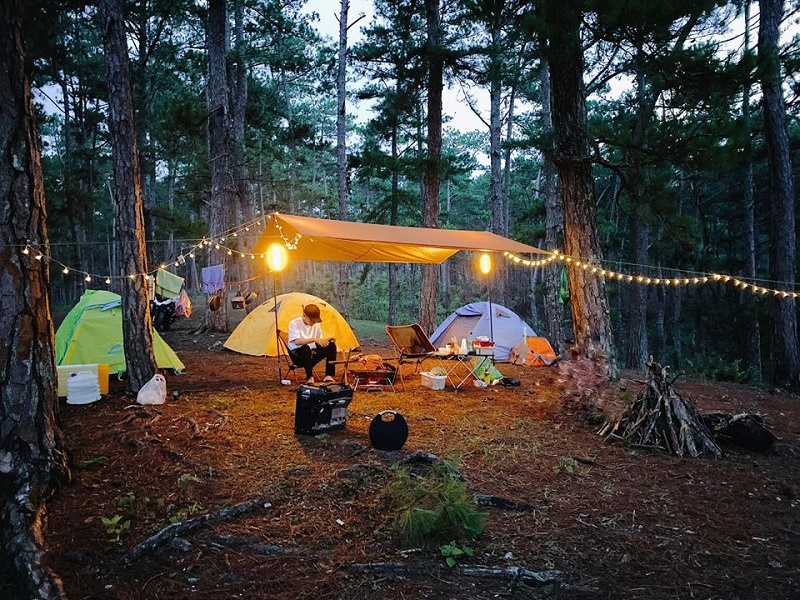 cắm trại, picnic, địa điểm cắm trại, đồng nai