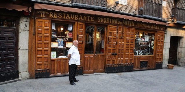 nhà hàng, 300 năm, đốt lò, guiness, lợn sữa quay, Tây Ban Nha, Sobrino de Botin
