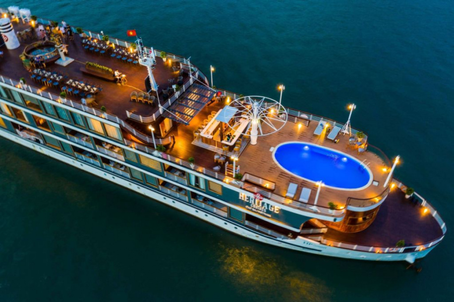 Khám phá du thuyền Heritage Cruises đậm nét Đông Dương 1-0-2 ở Cát Bà