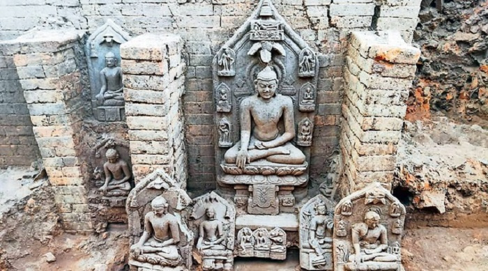 Phát hiện dấu tích và khai quật hàng chục pho tượng Phật nghìn năm tuổi ở Ấn Độ