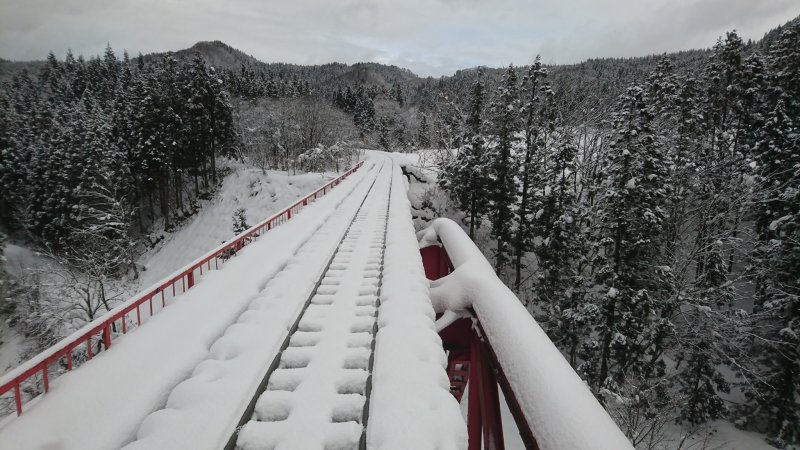 Akita, Transportation, The Akita Nairiku Line in Winter