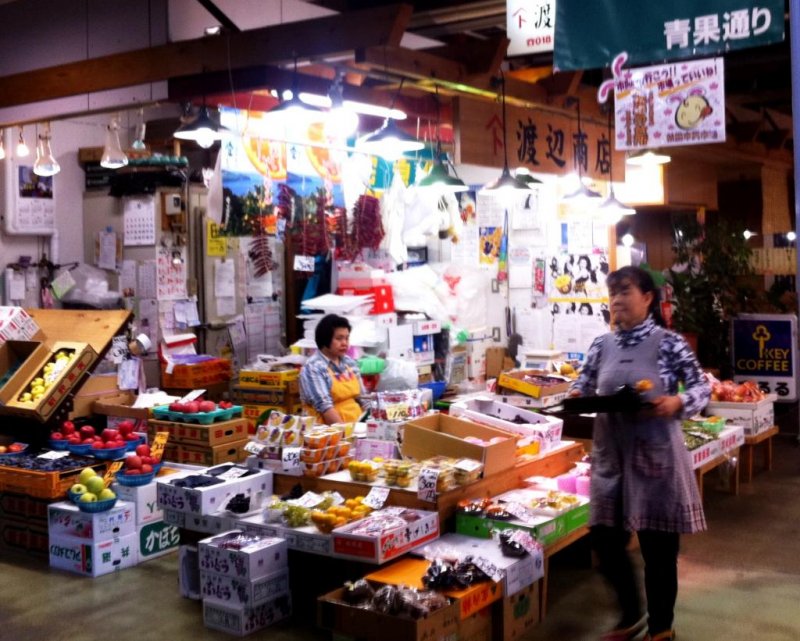 Akita, Akita City, Food, Farmers & Fishmongers Market Akita