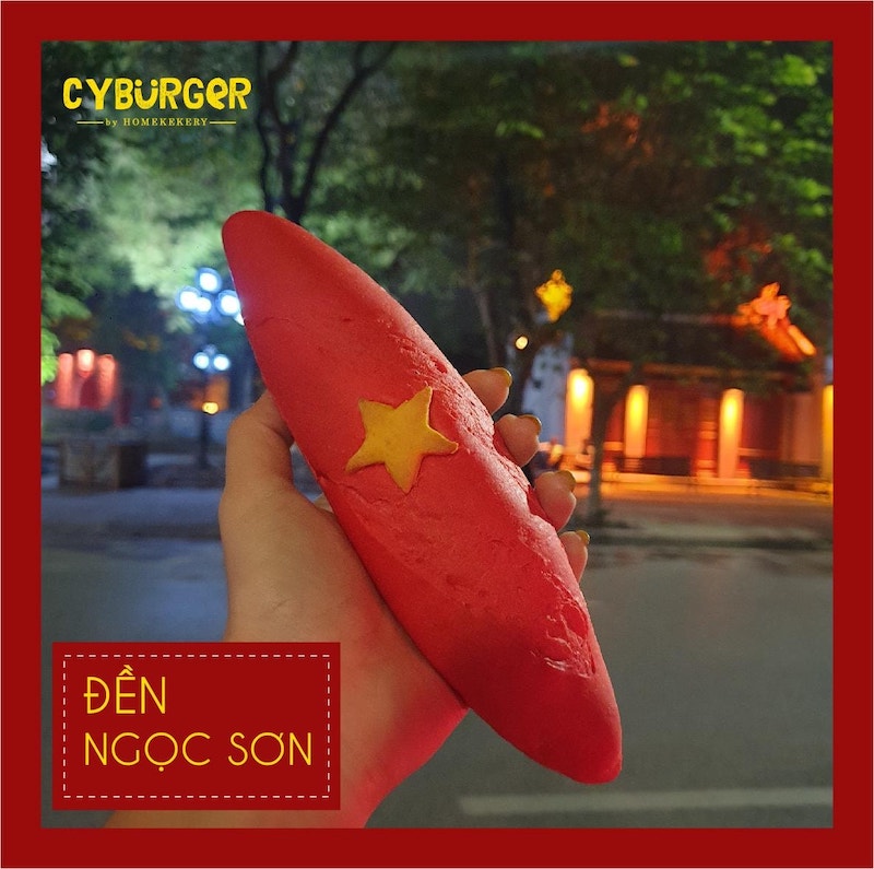 Cyburger by Homekekery, patriotic banh mi, Hanoi baguette