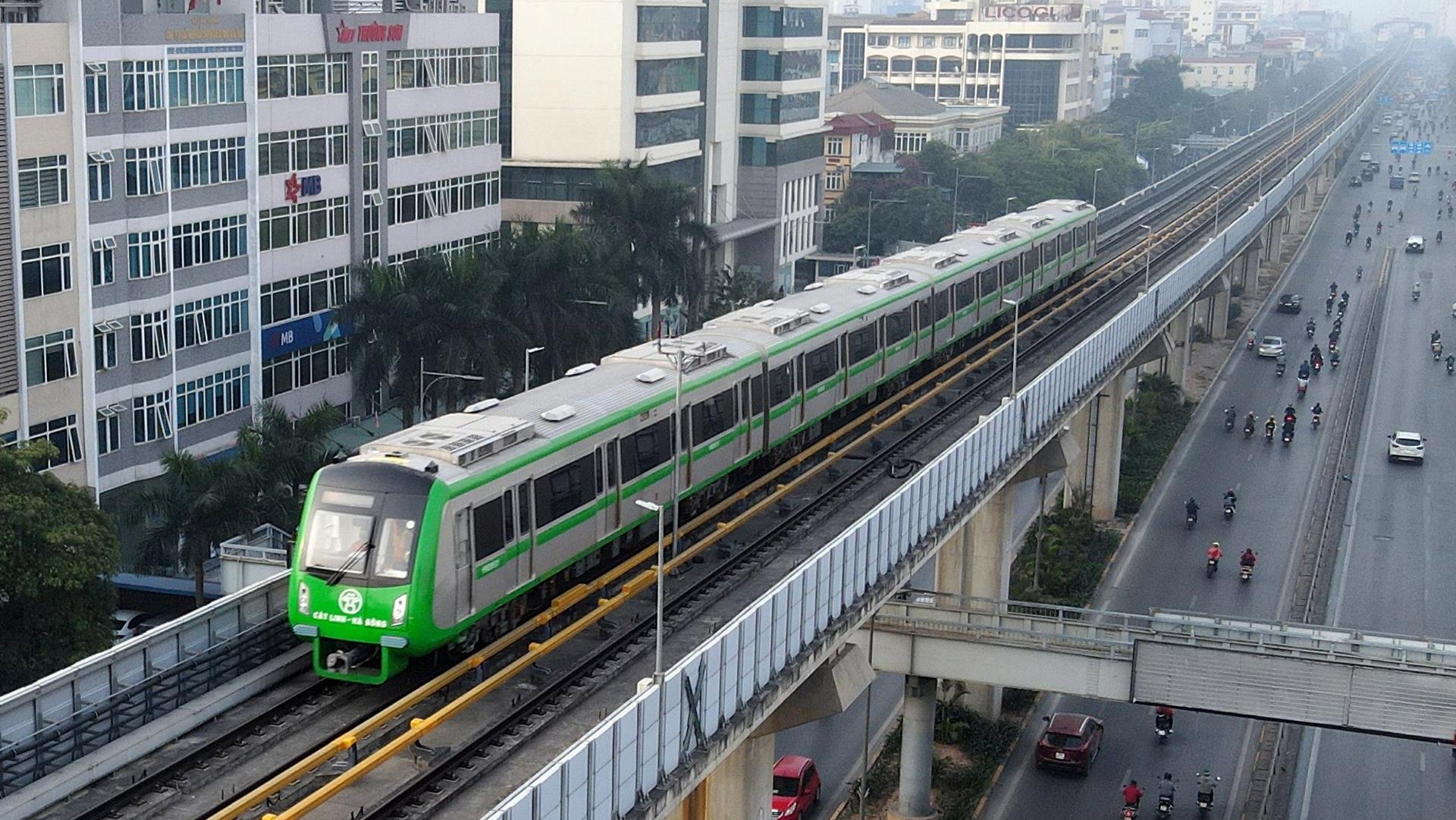 Cat Linh-Ha Dong rail line enters final test run before commercial service