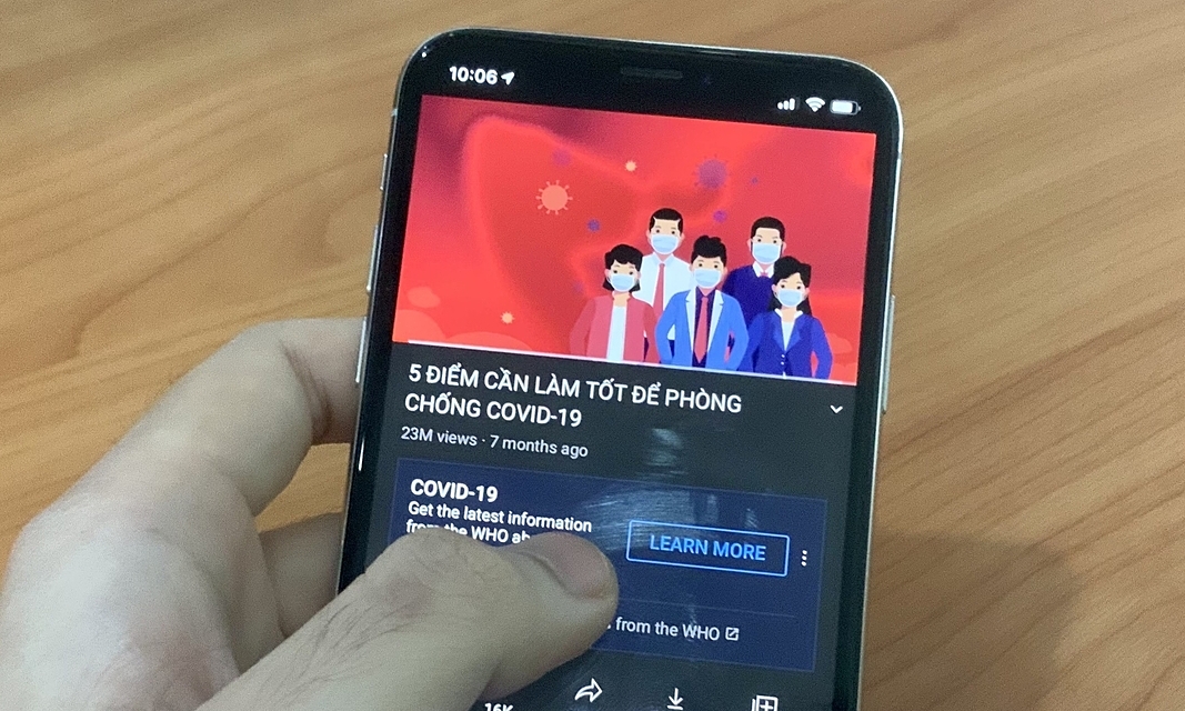 Government Covid-19 video among YouTube’s most trending in Vietnam