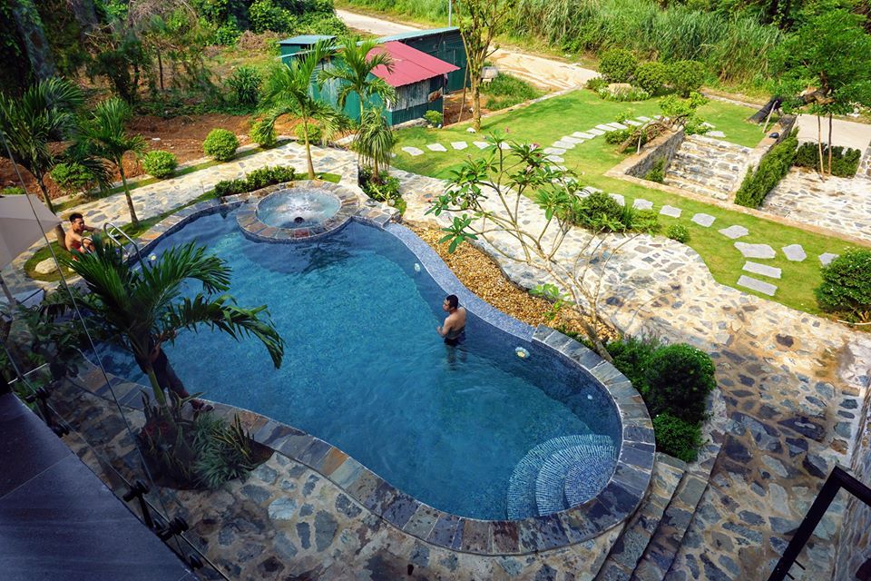 28 Nhà nguyên căn, Villa Tam Đảo Vĩnh Phúc rẻ đẹp cho thuê, có hồ bơi 