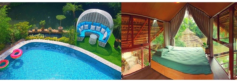 Top 21 resort Sóc Sơn giá rẻ đẹp có hồ bơi view rừng thông, núi non 