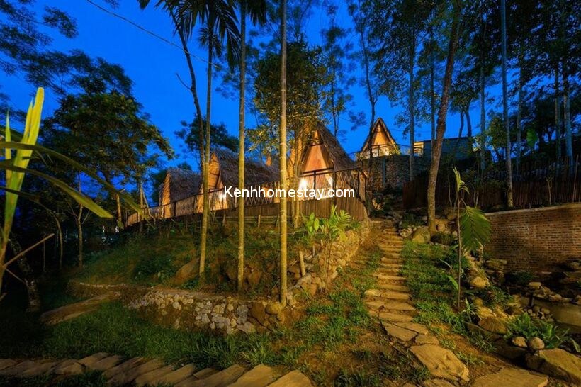Ciel de Puluong: Khu nghỉ “nhà mái lá” ẩn mình giữa thiên nhiên xanh mát