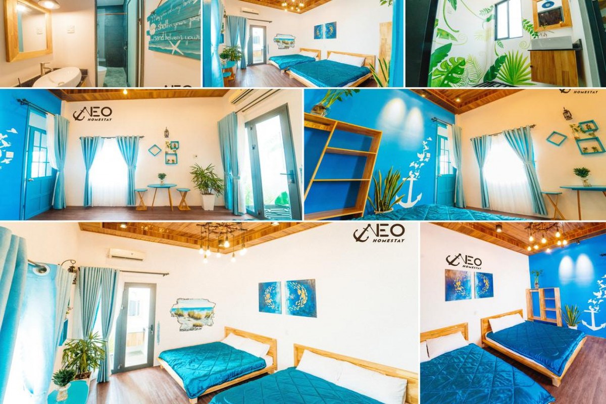 Tắm mát giữa căn phòng đại dương ngát xanh tại Neo homestay Phú Yên 