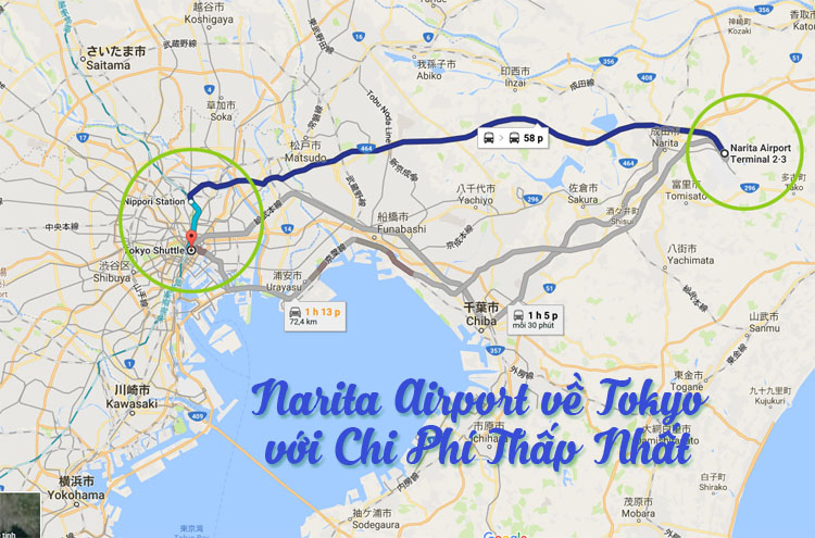 Cách đi Từ sân bay Narita về Tokyo – Giá Rẻ Nhất