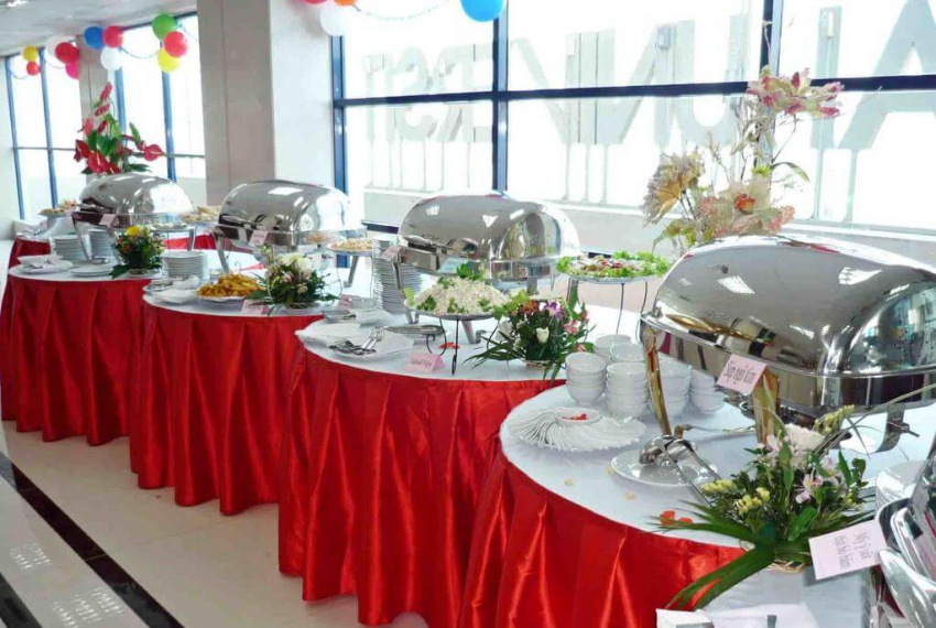 villa, khách sạn hoàng mấm ltv thái nguyên có tiệc buffet cho du khách