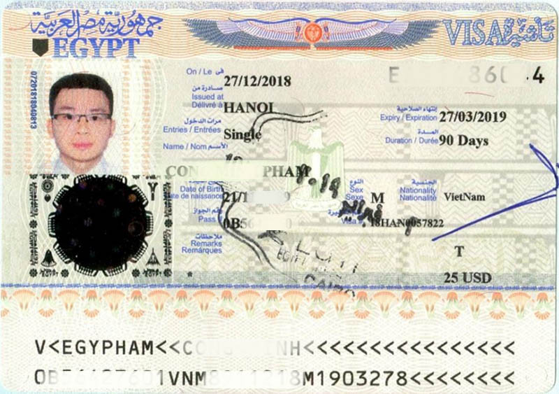 Kinh nghiệm xin Visa Ai Cập
