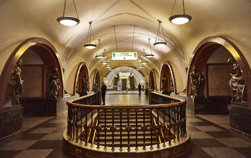 địa điểm nước ngoài, [top] 5 ga tàu điện ngầm moscow đẹp nhất
