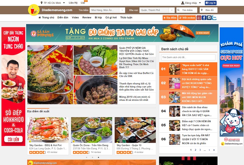 Diadiemanuong.com: Liên hệ đăng ký, bảng giá quảng cáo địa điểm ăn uống