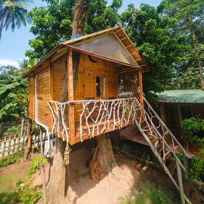 Phu Quoc Sen Lodge Bungalow Village: “ngôi làng trên cây” ở xứ đảo Phú Quốc