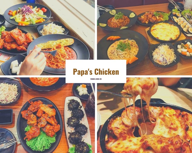 Papa’s Chicken: Review nhà hàng món gà rán Hàn Quốc siêu đỉnh