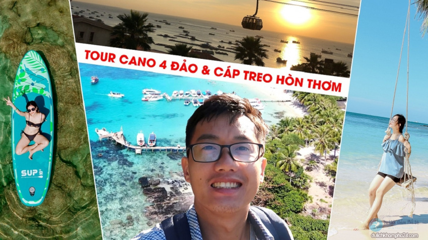 REVIEW tour 4 đảo Phú Quốc bằng cano kèm cáp treo Hòn Thơm