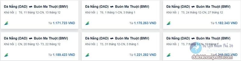 Săn vé máy bay Buôn Ma Thuột Đà Nẵng giá rẻ – 0đ Vietjet Bamboo