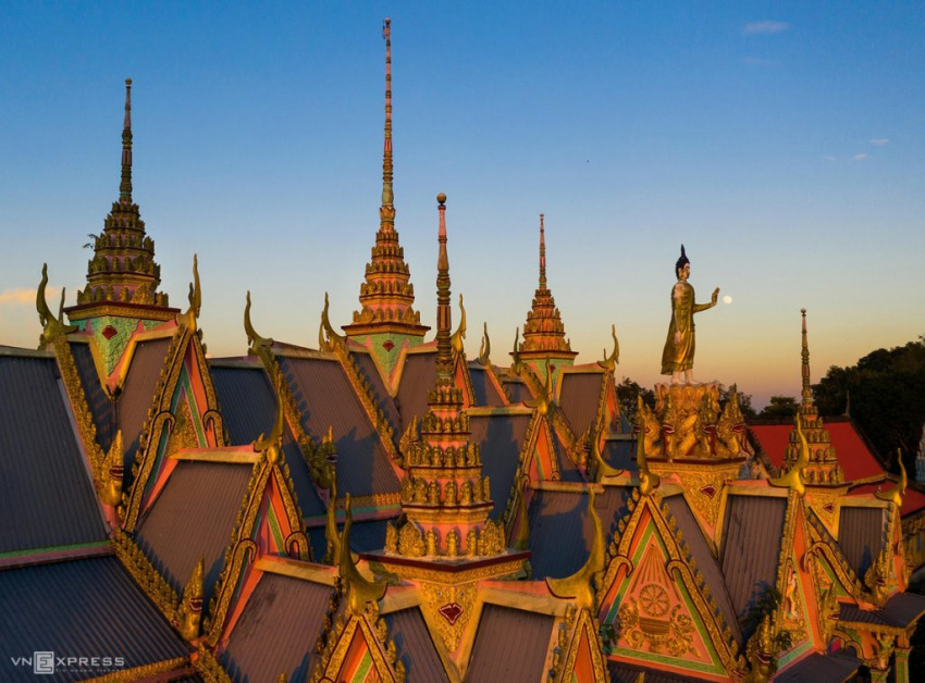 som rong, sóc trăng, phật nằm, chùa tượng phật lớn, chùa som rong – ngôi chùa khmer siêu đẹp tại sóc trăng