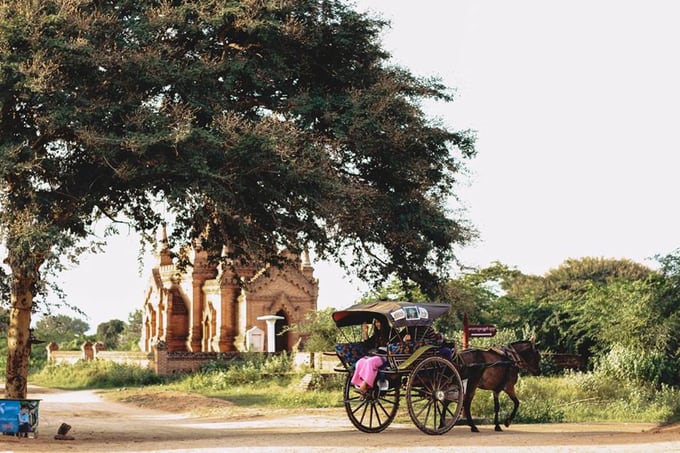 Du Lịch Bagan Tự Túc, Đón Chào Bình Minh Rực Rỡ, Bagan, MYANMAR