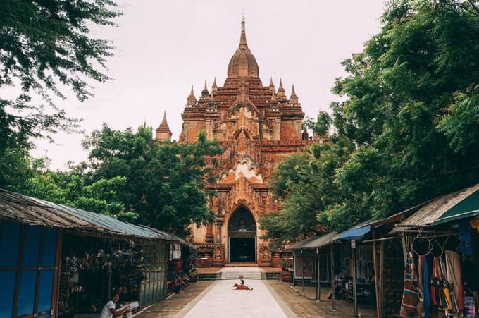 Du Lịch Bagan Tự Túc, Đón Chào Bình Minh Rực Rỡ, Bagan, MYANMAR
