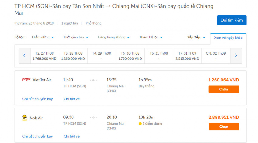 Vé máy bay giá rẻ đi Chiang Mai và hướng dẫn sân bay Chiang Mai
