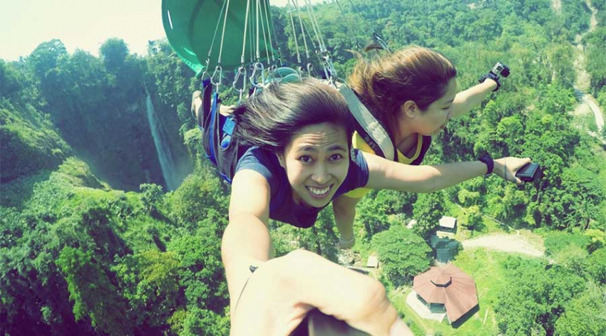 Đường ziplining vượt qua bảy  thác nước tuyệt đẹp ở Philippines